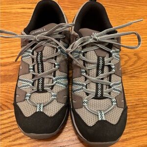 Merrell Gray and Teal Women's Trail Shoes